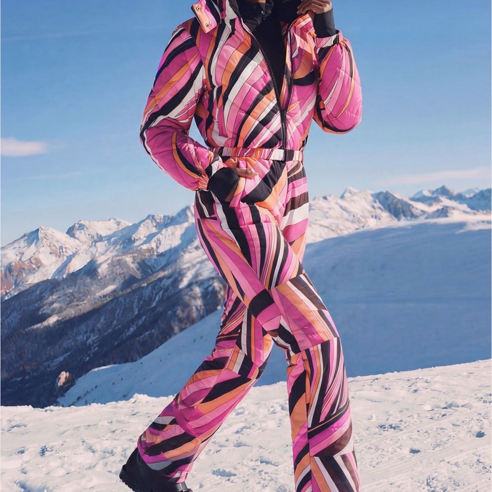 Women’s Pink Multicolored Snowsuit Set size L
